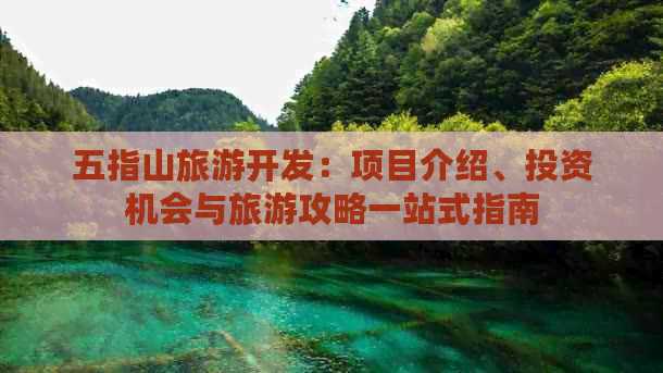 五指山旅游開(kāi)發(fā):項(xiàng)目介紹、投資機(jī)會(huì)與旅游攻略一站式指南